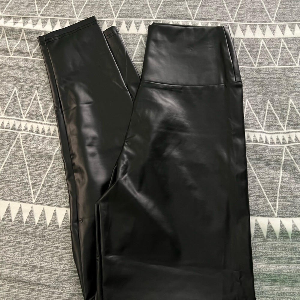 Black Faux Leather Skinny Pant